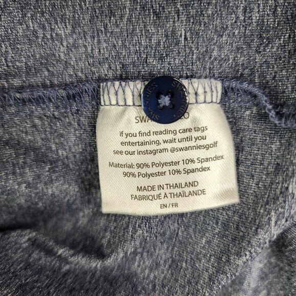 Blue Performance Polo Shirt with Moisture-Wicking Fabric - Picture 6 of 10